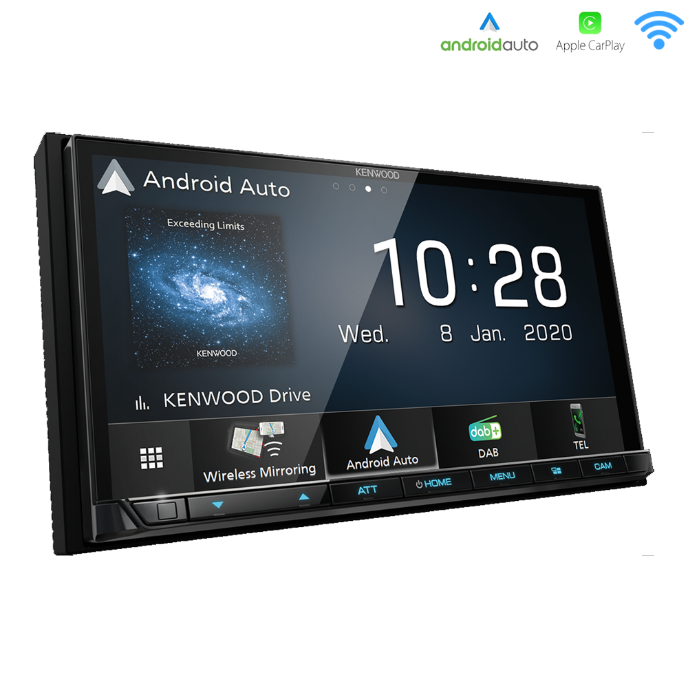 Kenwood DMX8020DABS 7.0" AV receiver with Wireless Carplay/Android Auto